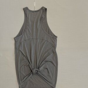 lululemon athletica Gray Twist-Back Tank Top